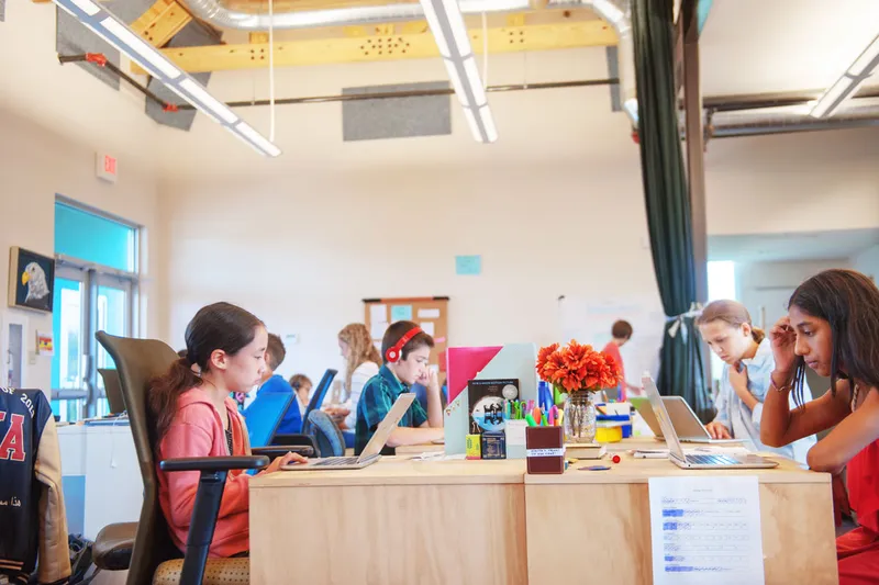 Step 1: Young people doing challenging work at their own pace.