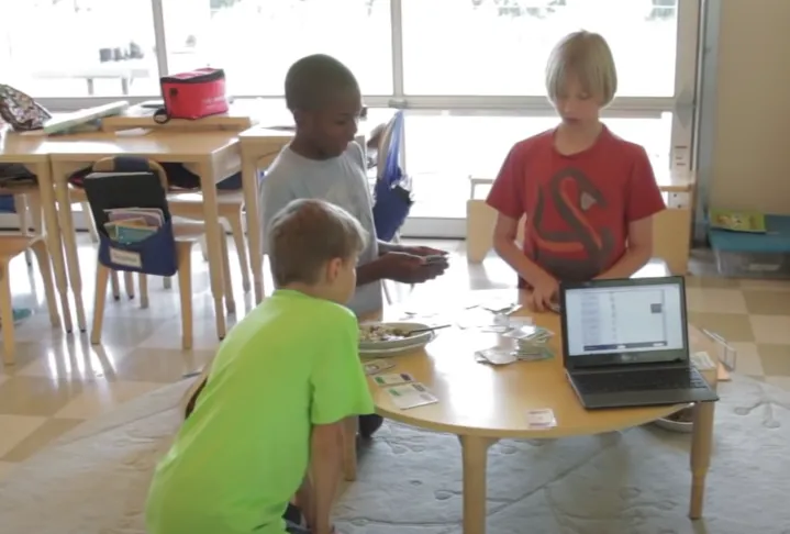 Young learners in Spark Studio